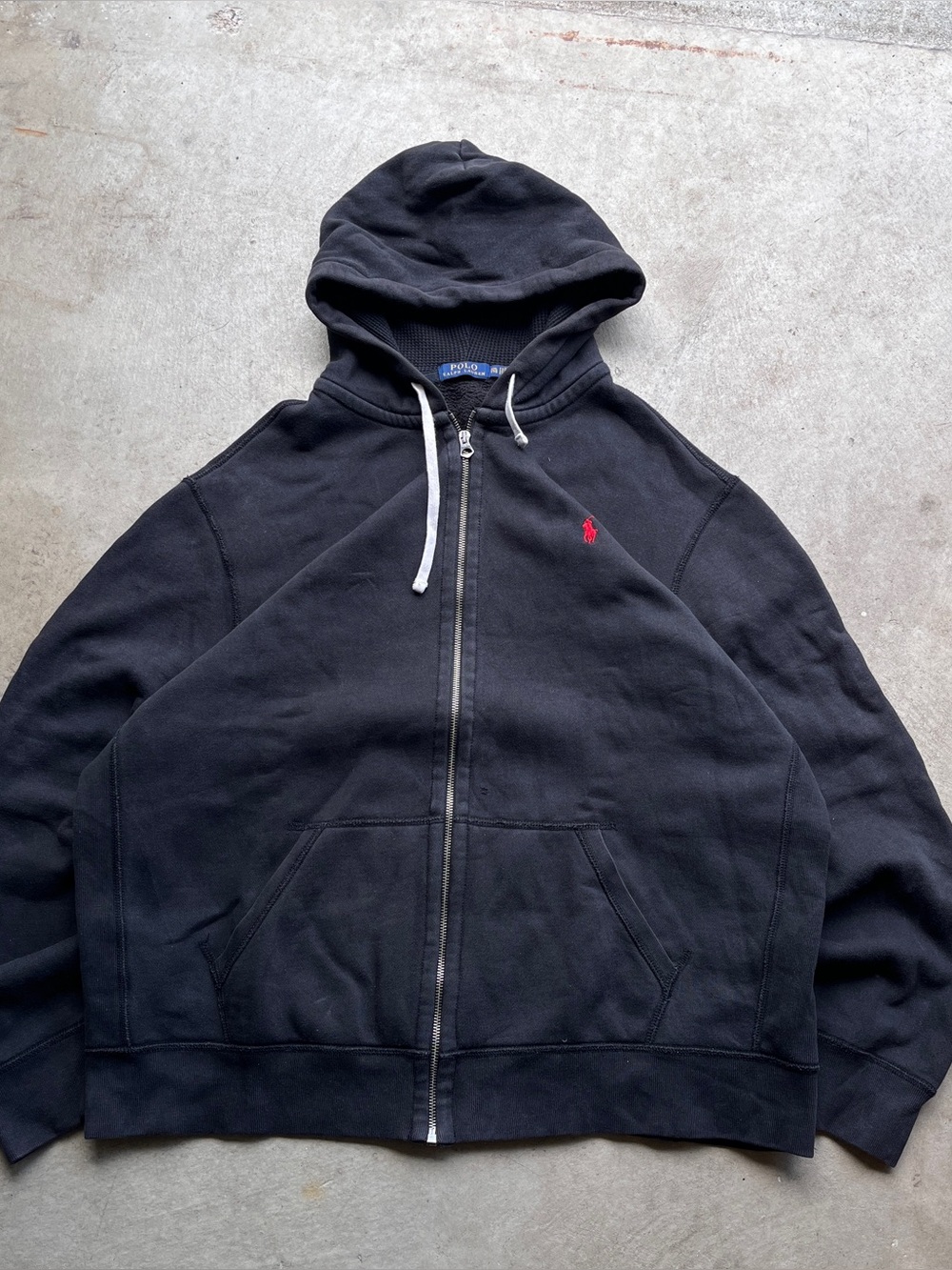 Polo Ralph Lauren Black Zip-Up Hoodie